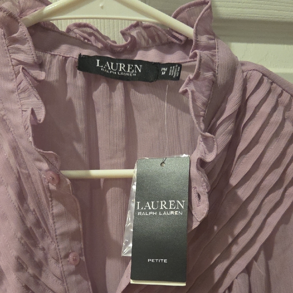 Ralph Lauren Georgette Blouse, M - Picture 4 of 9